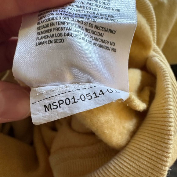 Billabong Yellow/White Twisties Kendall Graphic Cotton Blend Crewneck Sweatshirt - Picture 11 of 11